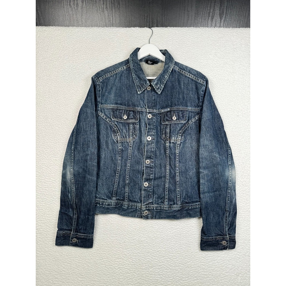 + Vintage Y2K Diesel Denim Jacket Women's XL - Faded Distressed